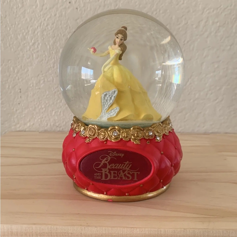Disney Beauty and the Beast Globe - Red and Gold